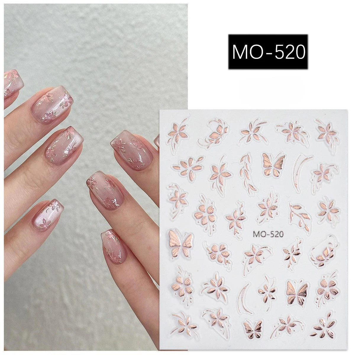3D Nail Art Stickers MO-520 - Image 2