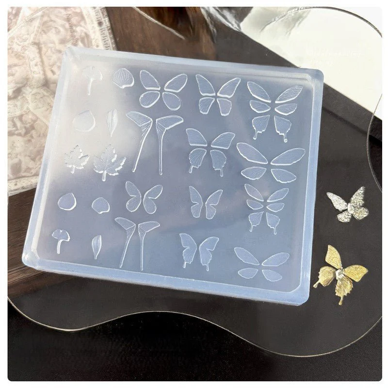 3D Nail Charm Mold - Butterfly & Maples - Image 2