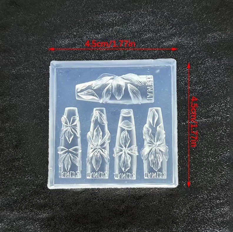 3D Nail Charm Mold 22 - Hawaii Hibiscus