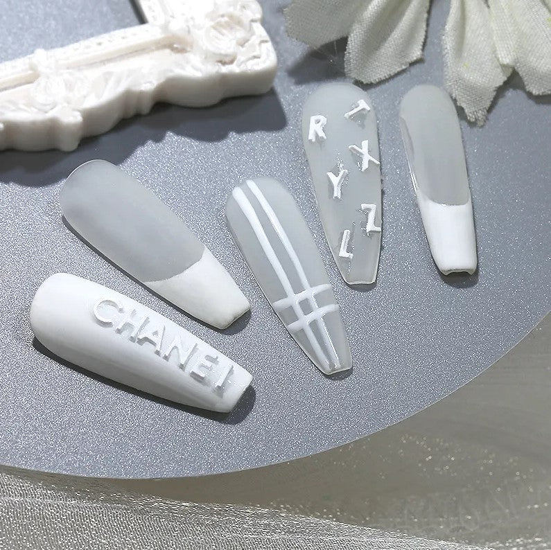 3D Nail Charm Mold 6 - Alphabet - Image 5