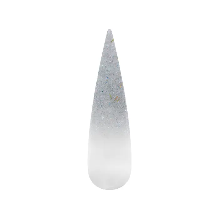 Air Ombre Spray Powder Nails - Metallic Silver Colors - AO132