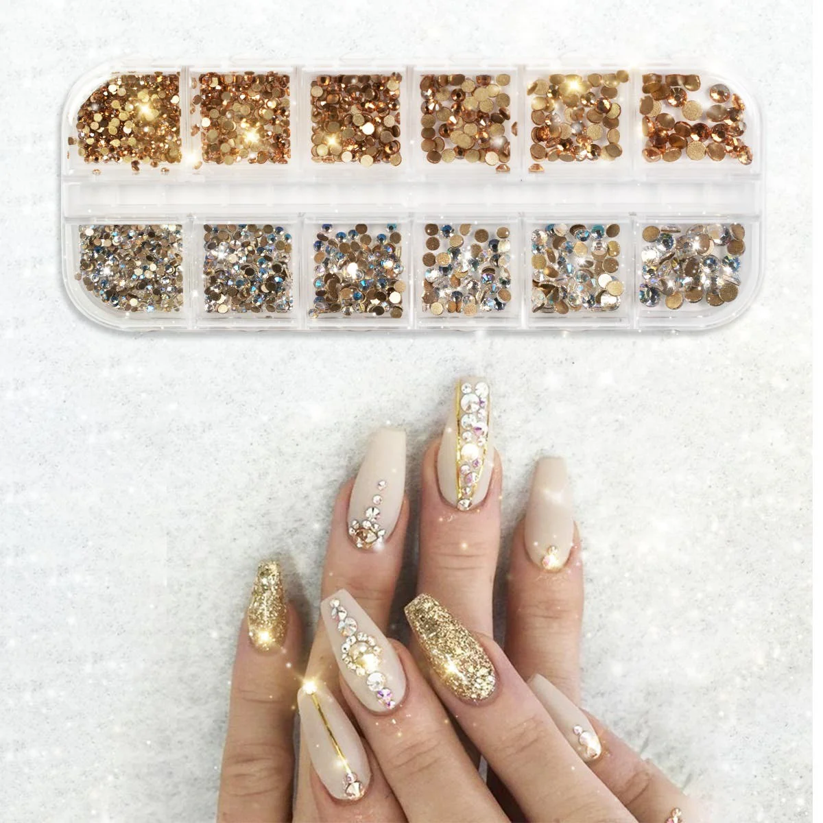 BlingStones Pro 20 - Rhinestone Art Box - Beauty Queen