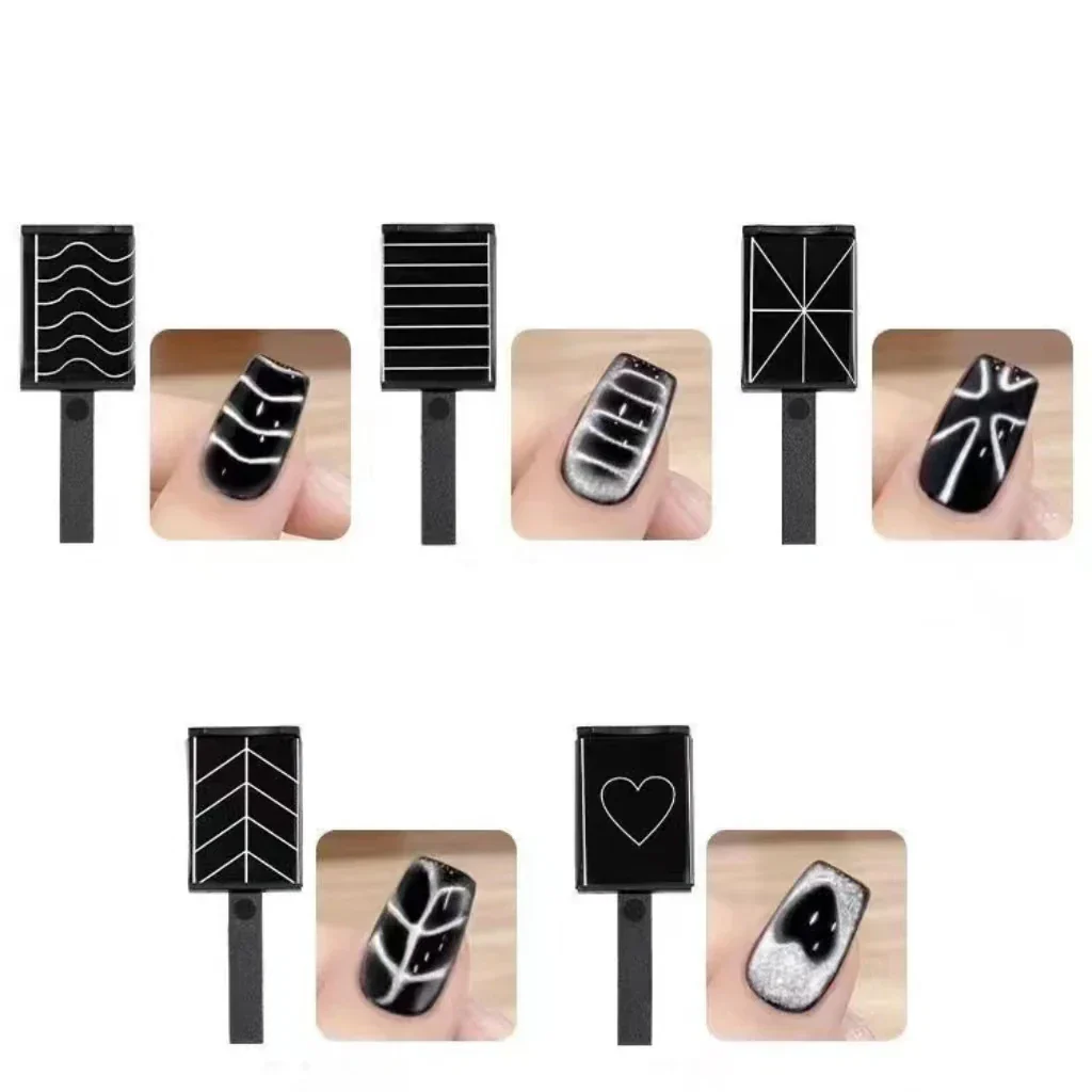 Cat Eye Magnet Nail Art No1 - Horizontal Stripes - Image 10