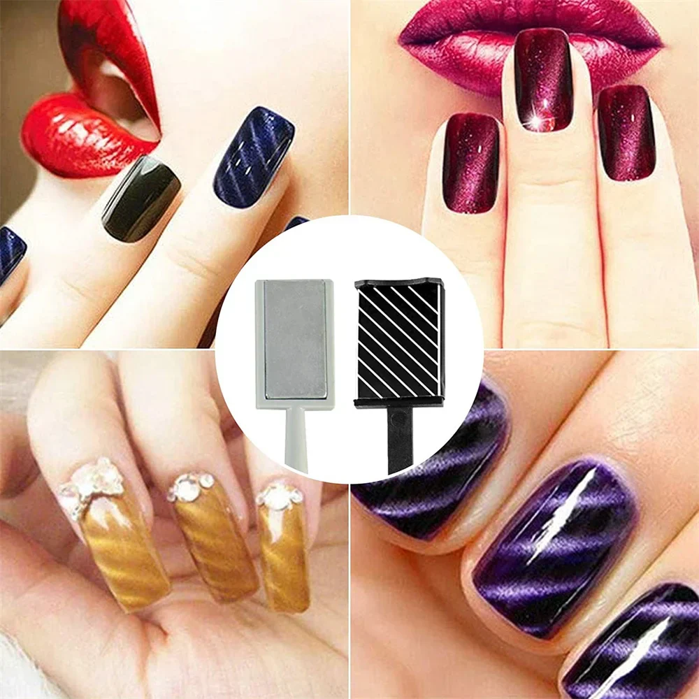 Cat Eye Magnet Nail Art No6 - Checks - Image 7