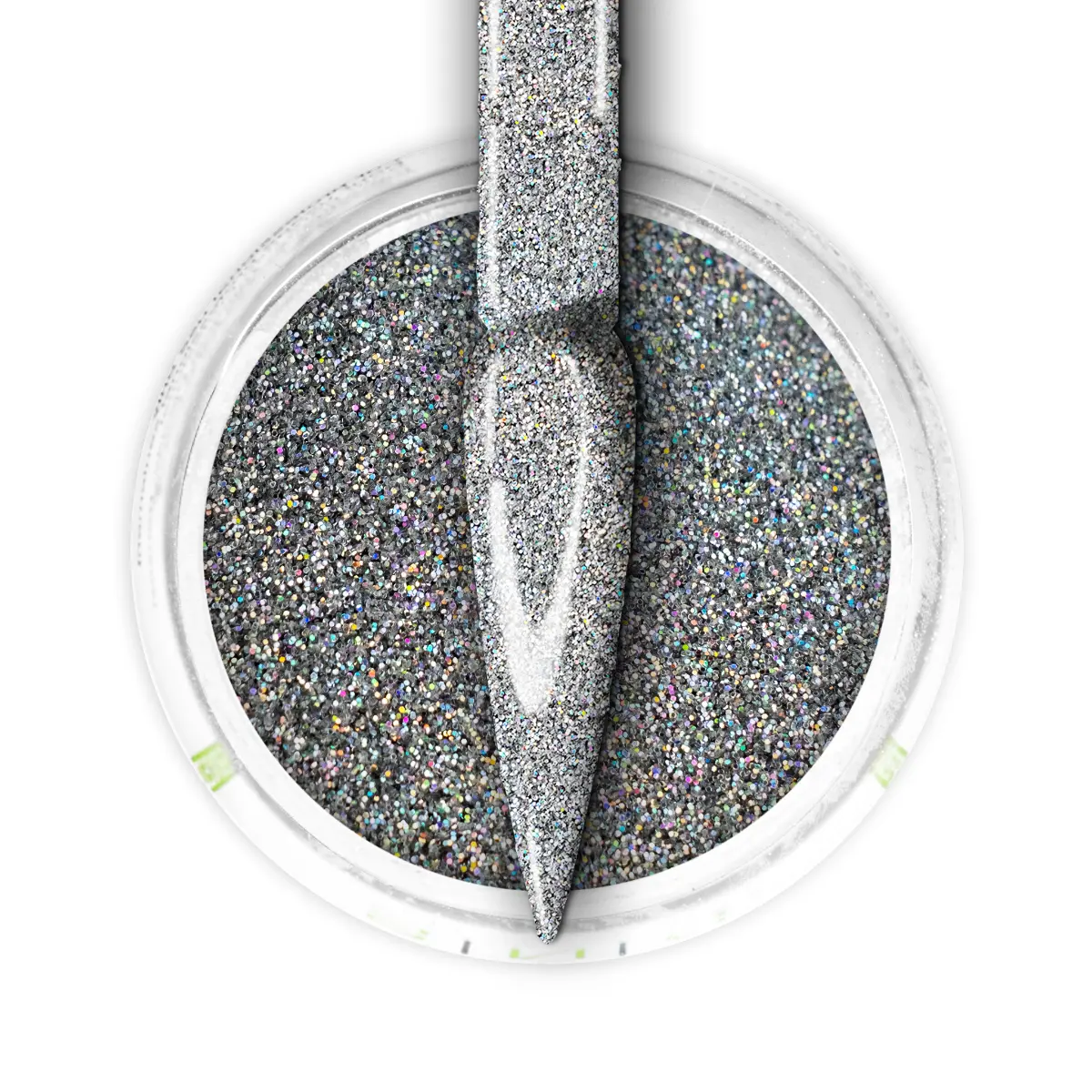 French Glitter Nail Art - Silver Colors - GF08 - Image 4