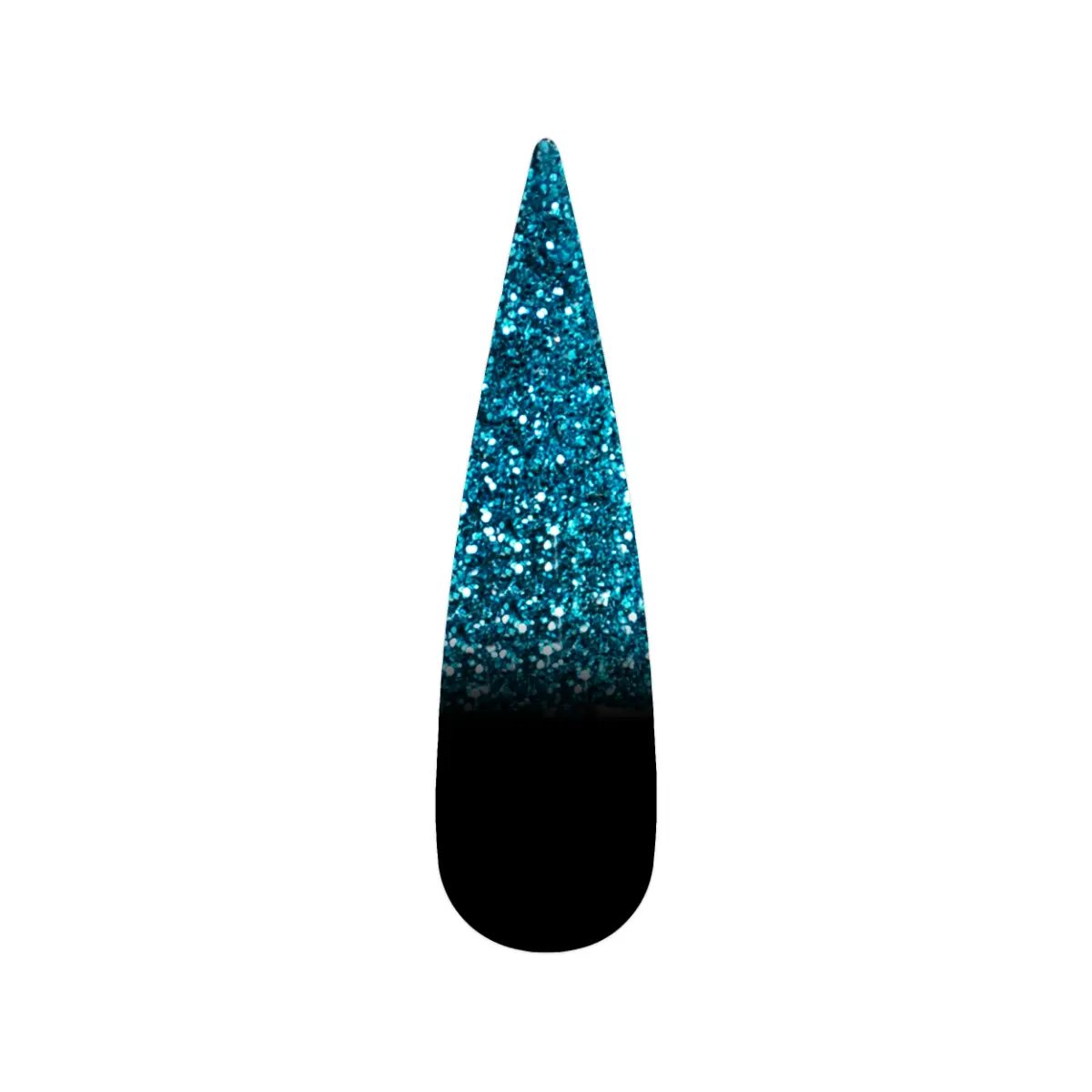 French Glitter Nail Art - Teal Blue Colors - GF04 - Image 2
