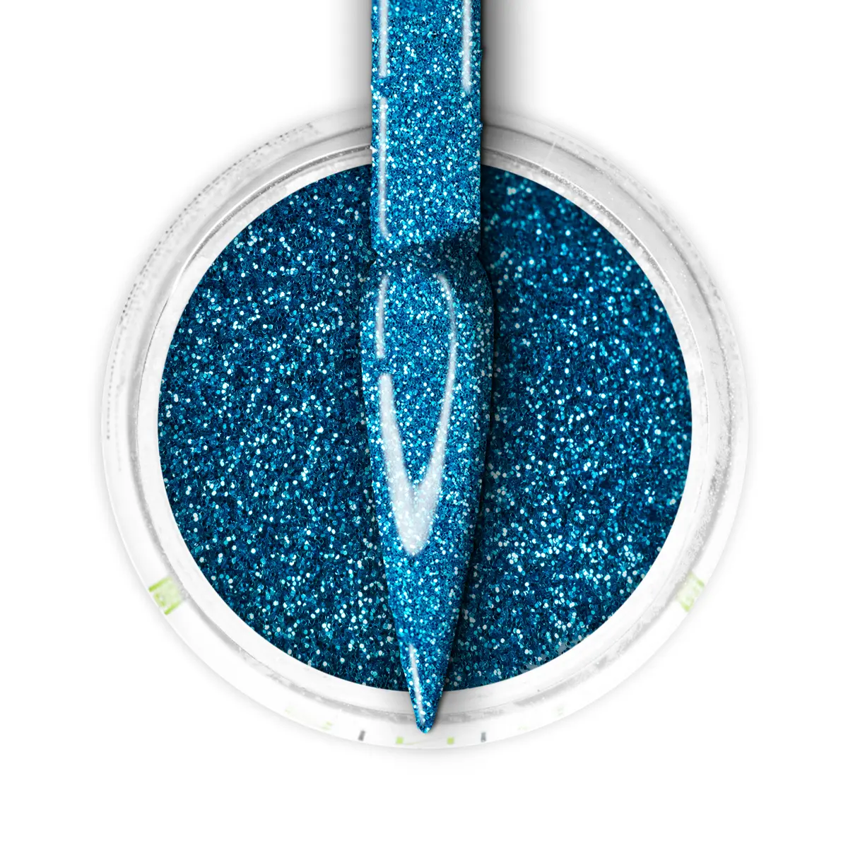 French Glitter Nail Art - Teal Blue Colors - GF04 - Image 4