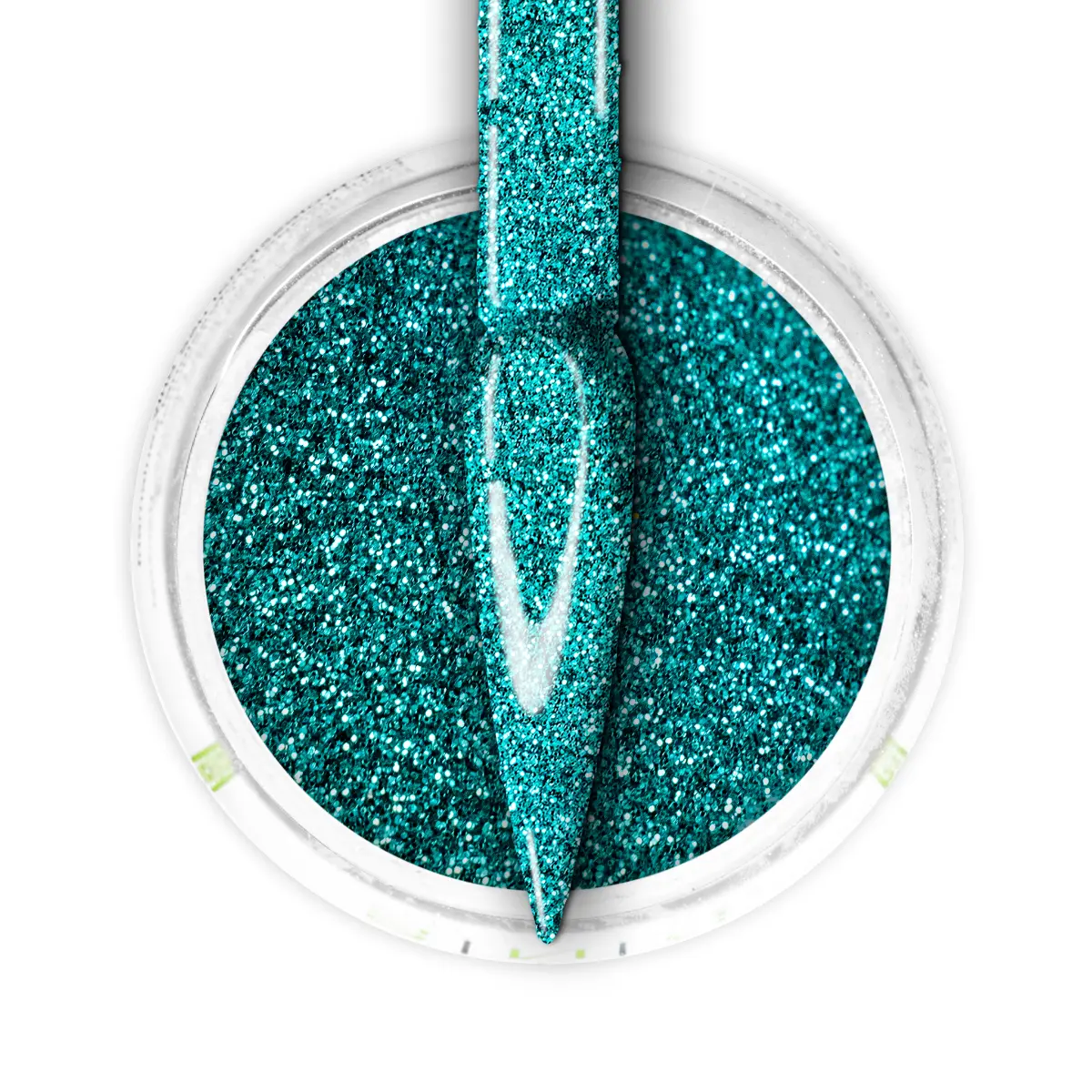 French Glitter Nail Art - Turquoise Colors - GF09 - Image 4