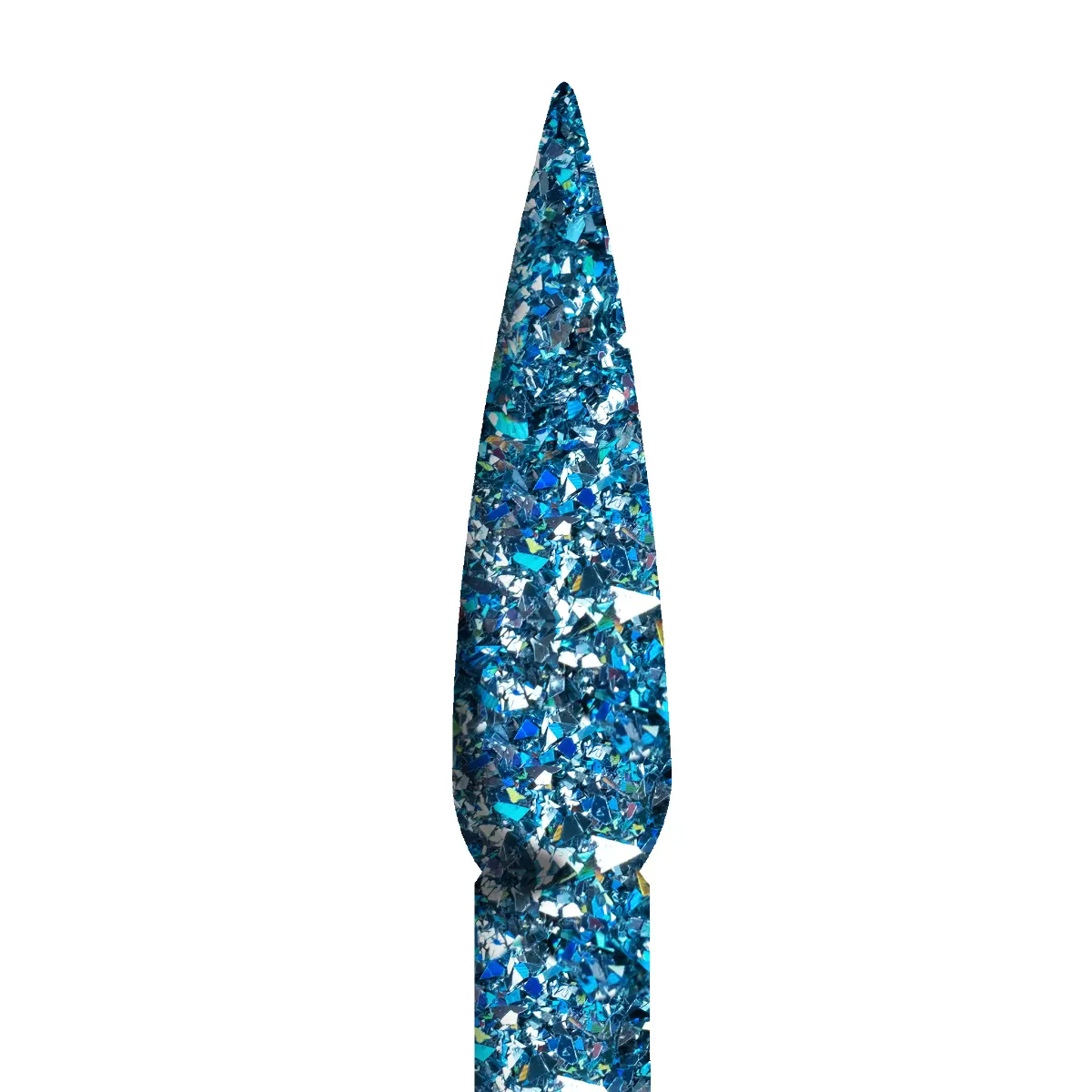 Ombre Glitter Nail Art - Light Blue Aqua Colors - GO11 - Image 3