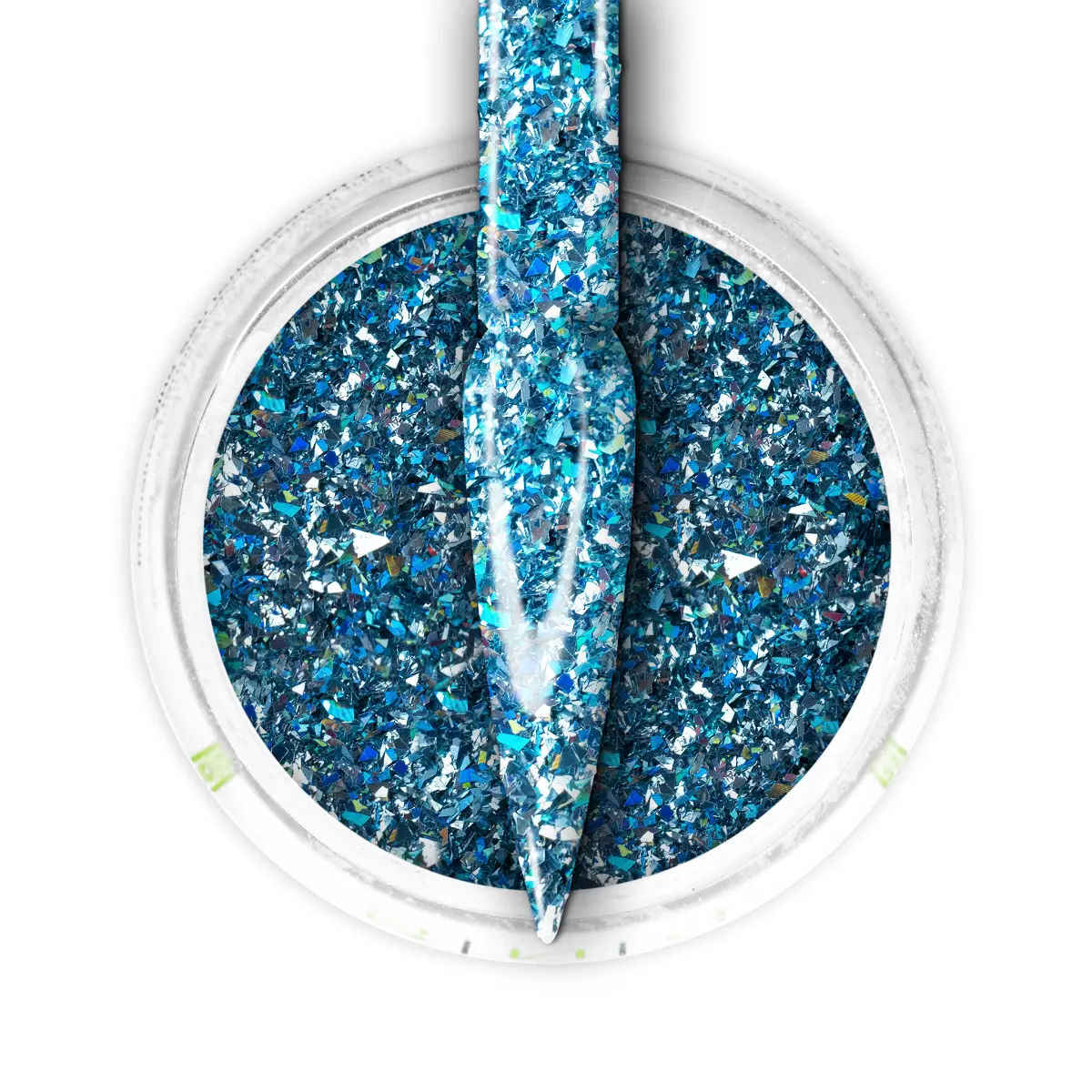Ombre Glitter Nail Art - Light Blue Aqua Colors - GO11 - Image 4