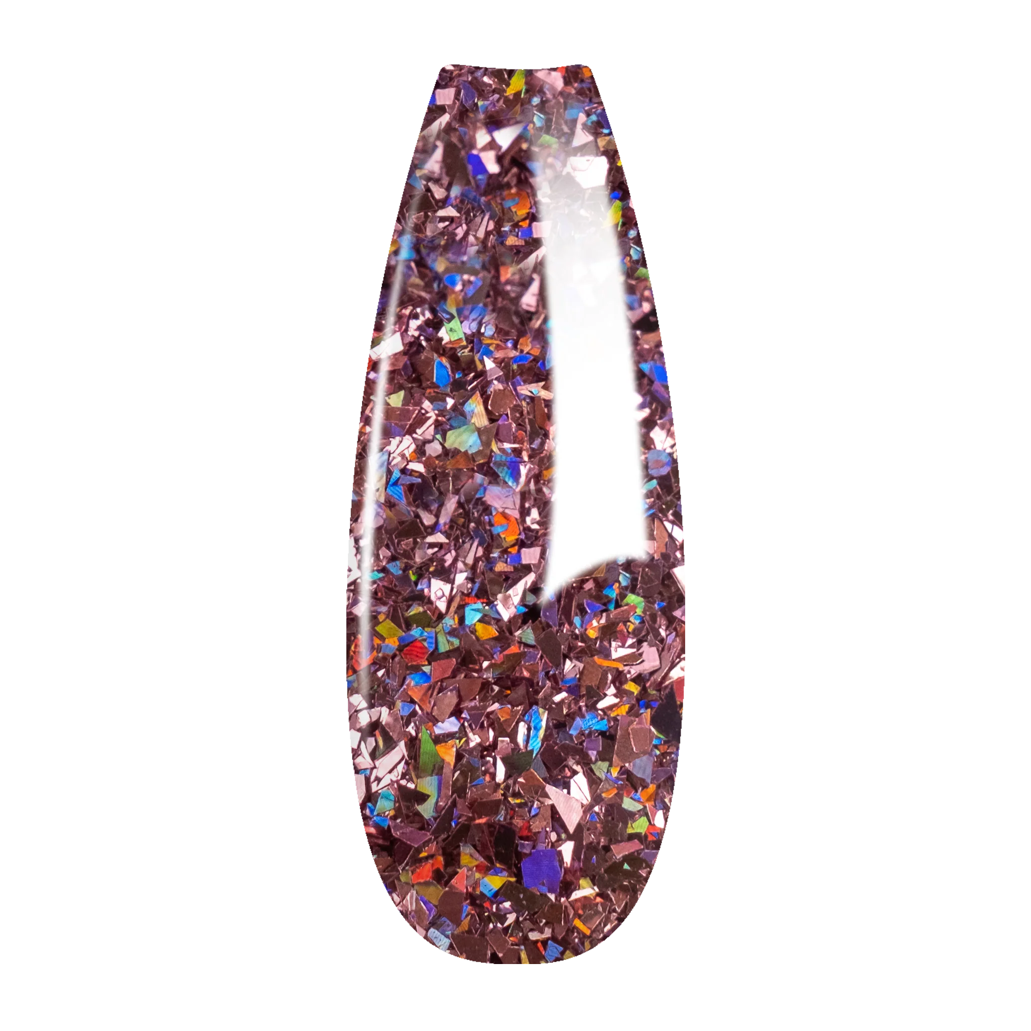Ombre Glitter Nail Art - Rose Gold Colors - GO05