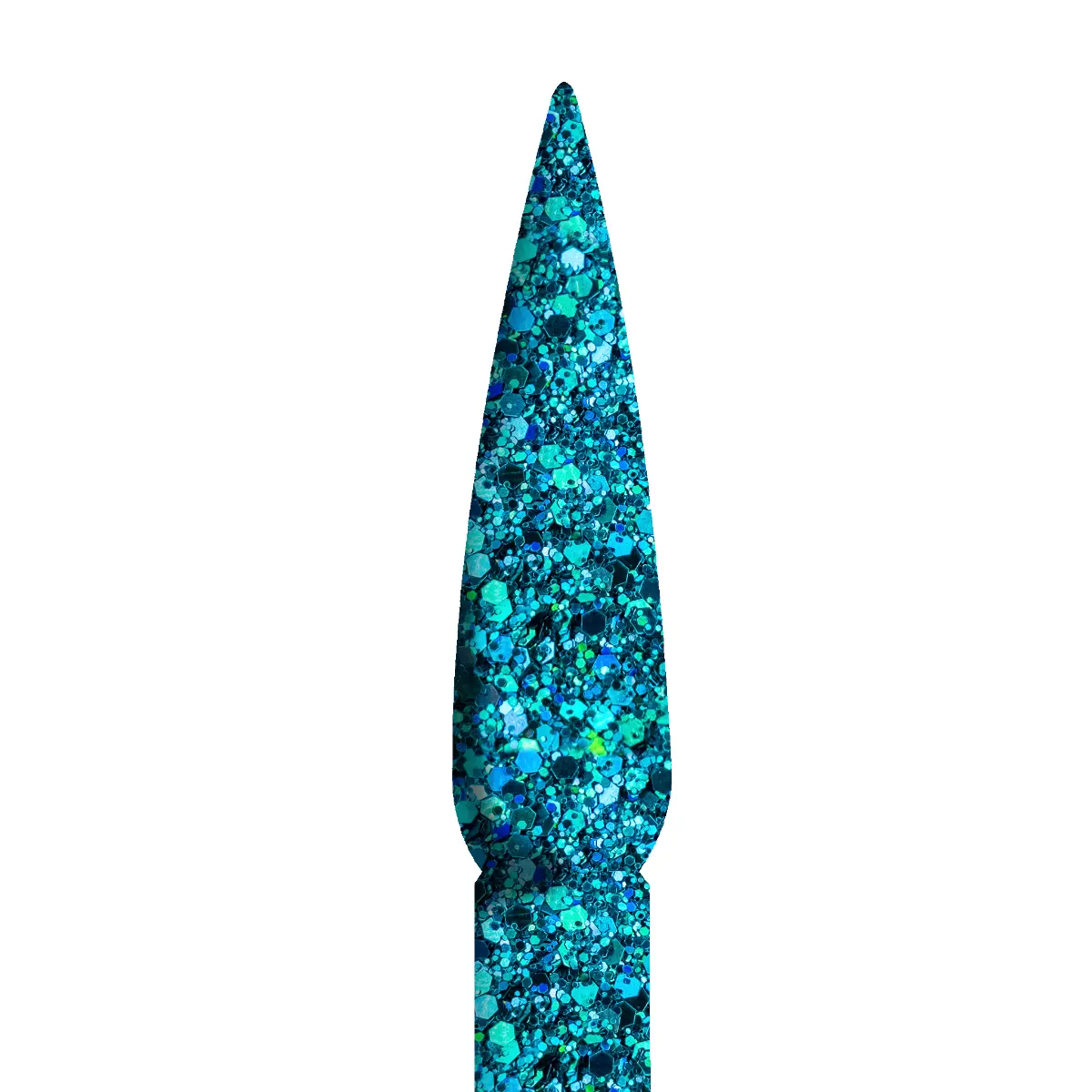 Ombre Glitter Nail Art - Turquoise Colors - GO04 - Image 3