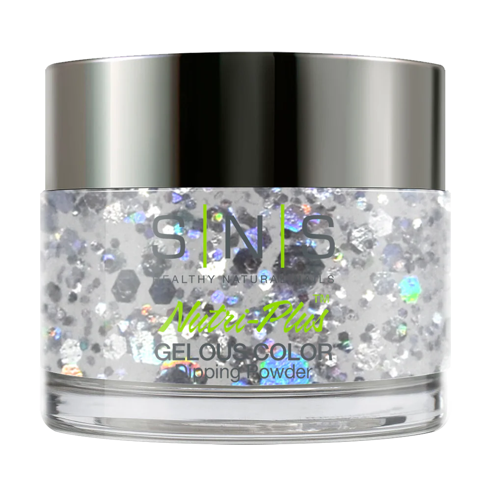 SNS Dipping Powder Nail - HH06 - Silver Pagoda - Image 2