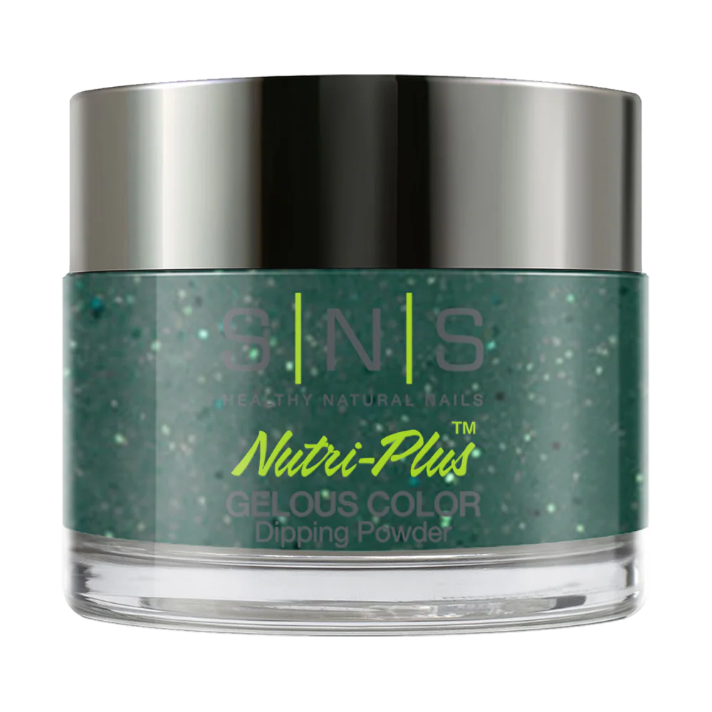 SNS Dipping Powder Nail - IS31 - Green Velour - Image 2