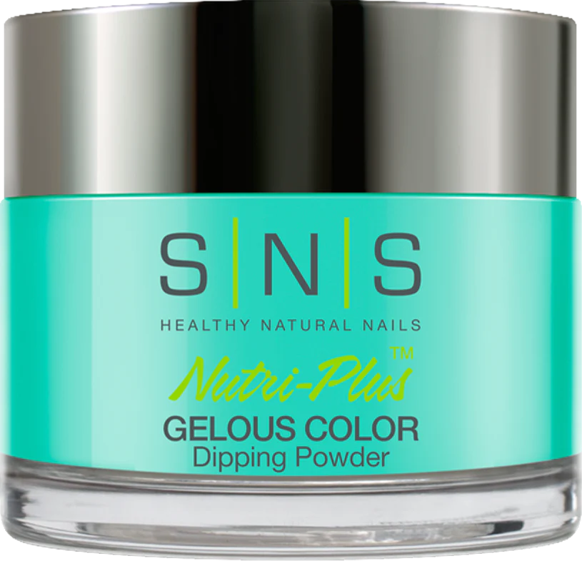 SNS Dipping Powder Nail - LG12 - Neon Tetra - Image 4