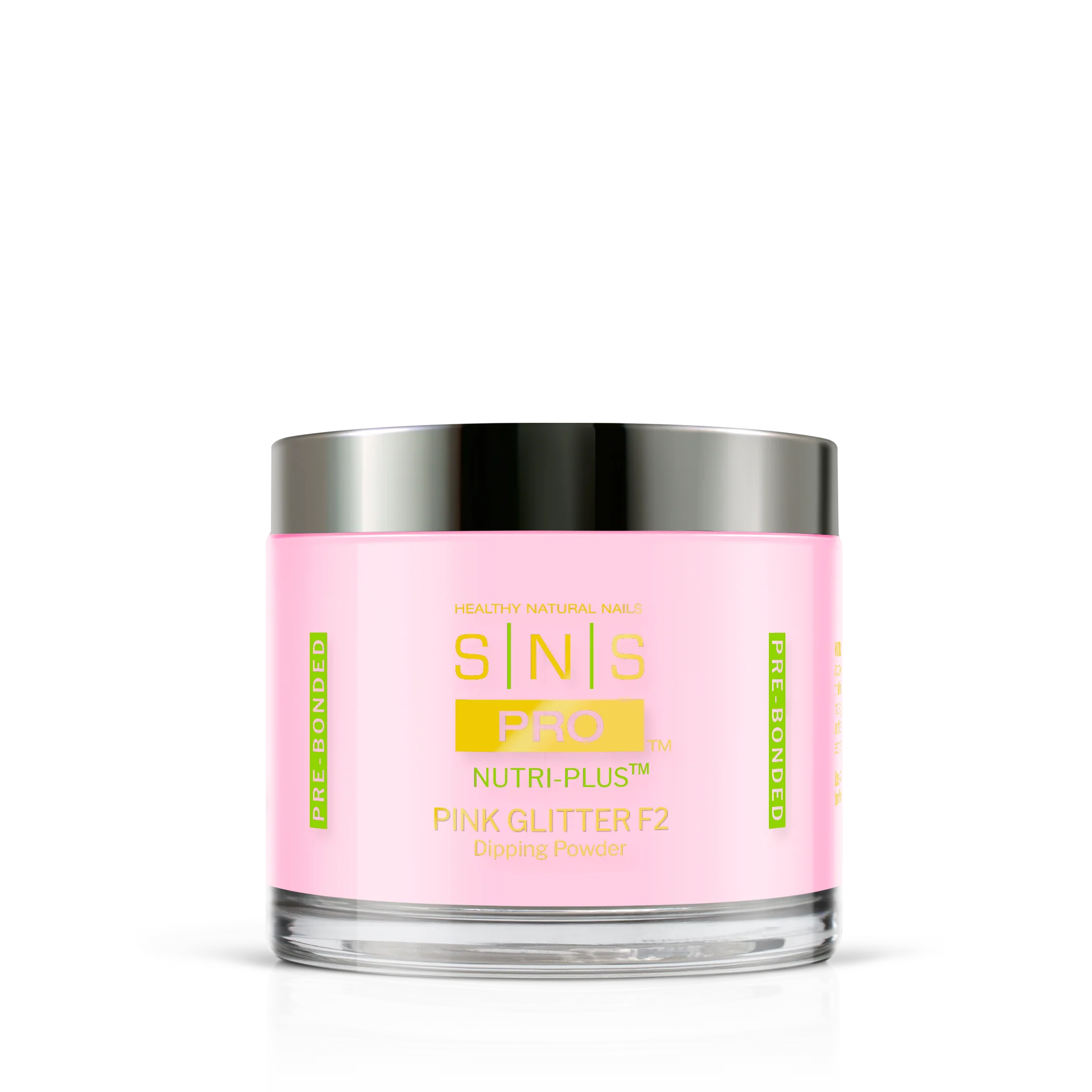 SNS Pink Glitter Dipping Powder Pink & White F2 - Image 2