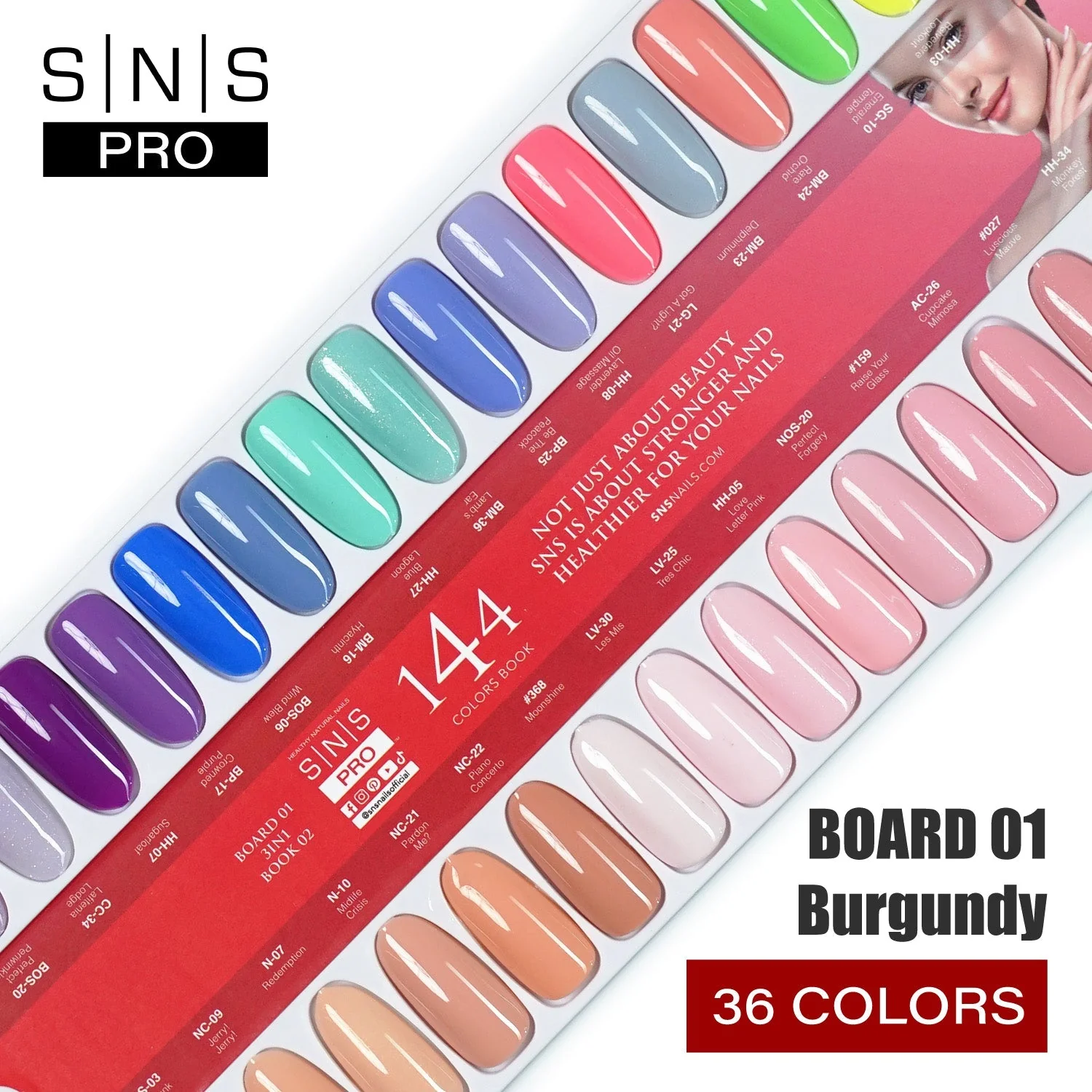 SNS Pro 3 in 1 - Board 1 (001 - 036) - Burgundy Collection - Image 2