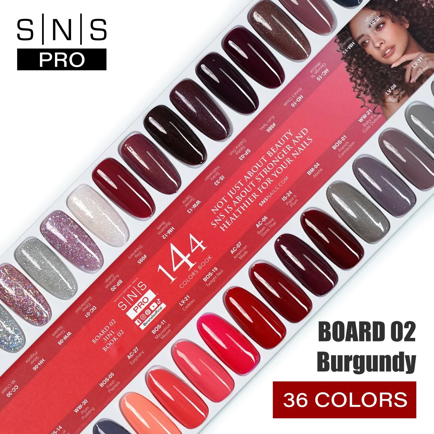SNS Pro 3 in 1 - Board 2 (037 - 072) - Burgundy Collection - Image 2