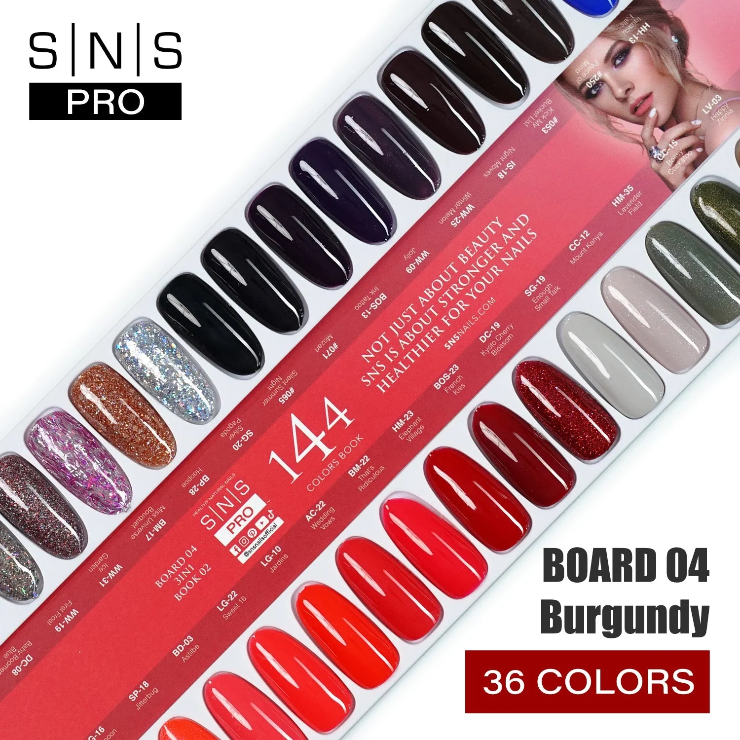 SNS Pro 3 in 1 - Board 4 (109 - 144) - Burgundy Collection - Image 2