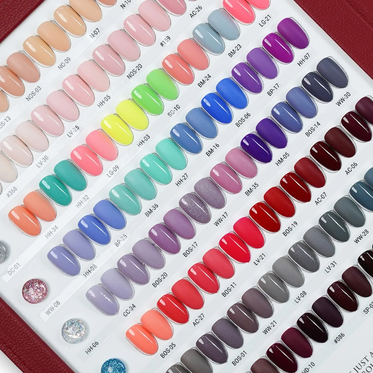 SNS Burgundy Pro 3 in 1 Collection - 144 Dip, Gel & Lacquer Matching Combos - Image 3