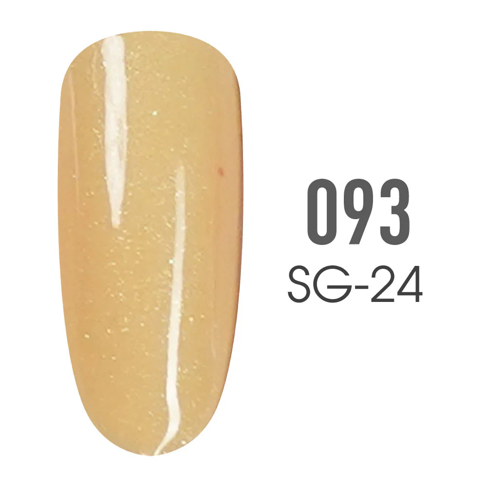 SNS Pro Gel Nail Polish Duo - Beige Collection - 093 SG-24- LEMON MERINGUE JEWELS